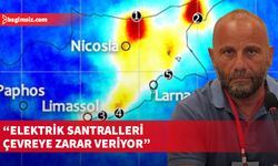 Tuğcu: Bu resim Kıbrıs adasındaki santrallerin çevreye verdiği zararı gösteriyor…