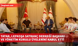 Tatar, Lefkoşa Satranç Derneği Başkanı ve yönetim kurulu üyelerini kabul etti