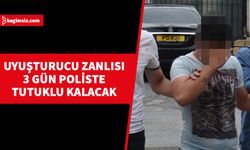 Çatalköy'de uyuşturucudan tutuklanan zanlı mahkemeye çıkarıldı