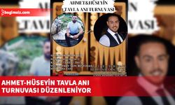 Ahmet-Hüseyin Tavla Anı Turnuvası düzenleniyor