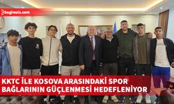 Larnaka Gençler Birliği Spor Kulübü'nden Kosova'da Bakan Damka'ya ziyaret