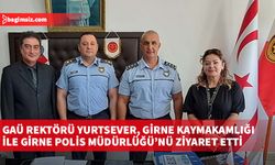 GAÜ Rektörü Yurtsever, Girne Kaymakamlığı ile Girne Polis Müdürlüğü’nü ziyaret etti