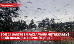 Meteoroloji Dairesi, yağış miktarlarını açıkladı