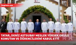 Tatar, Deniz Astsubay Meslek Yüksek Okulu Komutan ve öğrencilerini kabul etti