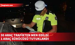 Trafik denetimlerinde 374 araç sürücüsü rapor edildi