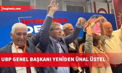 UBP Kurultayı tamamlandı, Ünal Üstel yeniden Genel Başkan seçildi