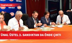 Üçüncü sandıktan da ilk sırada Ünal Üstel çıktı