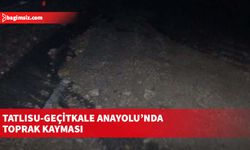 Tatlısu-Geçitkale Anayolu’nda toprak kayması