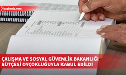 5 milyar 430 milyon 161 bin TL’lik Çalışma ve Sosyal Güvenlik Bakanlığı bütçesi oyçokluğuyla kabul edildi