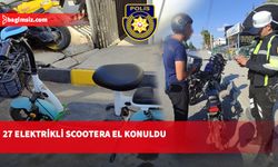 Polis elektrikli scooterlara yönelik denetim yaptı