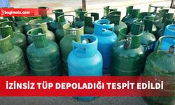 Evinin ambarında tüp depoladı