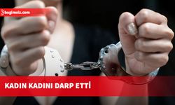 Erkek arkadaşına baktığı gerekçesiyle kadını darp etti!