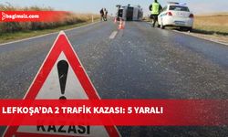 Lefkoşa’daki trafik kazalarında 5 kişi yaralandı