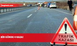 4 trafik kazası meydana geldi: 1 kişi yaralandı