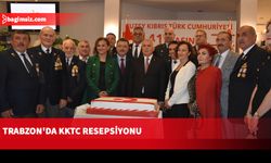 Trabzon'da KKTC'nin 41. kuruluş yılı dolayısıyla resepsiyon verildi