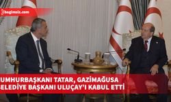 Cumhurbaşkanı Tatar, Gazimağusa Belediye Başkanı Uluçay’ı kabul etti