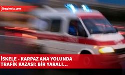 İskele - Karpaz ana yolunda trafik kazası: Bir yaralı...