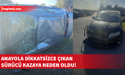 Bafra'da trafik kazası...