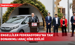 TC Lefkoşa Büyükelçiliği'nden Engelliler Federasyonu’na araç hibe edildi