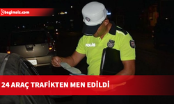 Trafik denetimlerinde 340 araç sürücüsü rapor edildi...