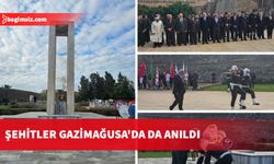 Şehitler Gazimağusa'da da anıldı