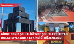 Girne Deniz Şehitliği’nde 21-25 Aralık Milli Mücadele ve Şehitler Haftası dolayısıyla anma etkinliği düzenlendi