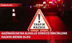 Gazimağusa’da alkollü sürücü park halindeki 3 araca hasar verdi