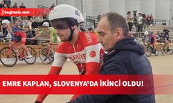 Kıbrıslı Türk bisikletçi Emre Kaplan Slovenya'da ikinci oldu