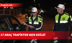 Trafik denetimlerinde 308 araç sürücüsü rapor edildi...