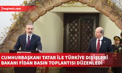 Cumhurbaşkanı Tatar ile Türkiye Dışişleri Bakanı Fidan basın toplantısı düzenledi