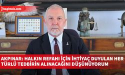 Akpınar: Halkın refahı için ihtiyaç duyulan her türlü tedbirin alınacağını düşünüyorum