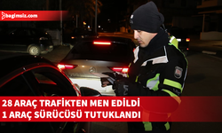 Trafik denetimlerinde 357 araç sürücüsü rapor edildi...