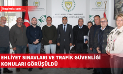 Trafik Dairesi ile Bağımsız Şoför Okulları Birliği ehliyet sınavları ve trafik güvenliği konularını ele aldı