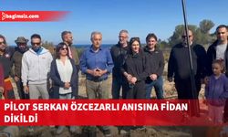 Pilot Özcezarlı anısına Tatlısu’da fidan dikildi