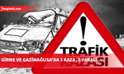 Girne ve Gazimağusa'da araç sürücülerinin alkollü olduğu 3 kaza, 3 yaralı...