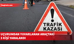 Dikmen-Boğazköy Anayolu'nda uçurumdan yuvarlanan araçta 3 kişi yaralandı!