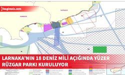 Larnaka’nın 18 deniz mili açığında yüzer rüzgar parkı projesi