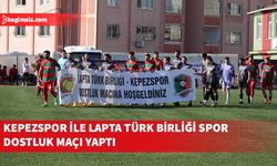 Çanakkale'de Kepezspor ile Lapta Türk Birliği Spor arasında dostluk maçı yapıldı