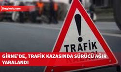 Girne’de, trafik kazasında motosiklet sürücüsü ağır yaralandı