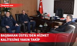 Başbakan Ünal Üstel, Girne Polis Müdürlüğü’nü ziyaret etti