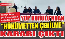 YDP Yüksek İstişare Kurulu'ndan "Hükümetten Çekilme" kararı çıktı