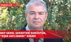 BKP Genel Sekreteri Sonüstün, “eşek katliamını” kınadı