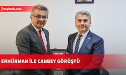 Erhürman ile Canbey görüştü