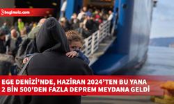 Ege Denizi'nde, Haziran 2024’ten bu yana 2 bin 500'den fazla deprem meydana geldi