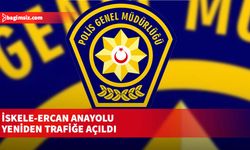 İskele-Ercan Anayolu yeniden trafiğe açıldı