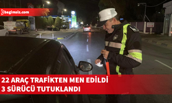 Trafik denetimlerinde 251 araç sürücüsü rapor edildi