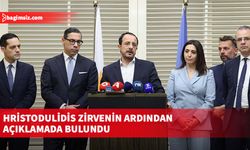 Hristodulidis zirvenin ardından açıklamada bulundu