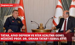 Tatar, AFAD Deprem ve Risk Azaltma Genel Müdürü Prof. Dr. Orhan Tatar’ı kabul etti