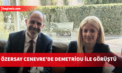 HP Lideri Özersay, Cenevre’de DİSİ Başkanı Demetriou ile görüştü