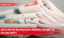 Avcılar ve balıkçılar yol kapatarak eylem yaptı